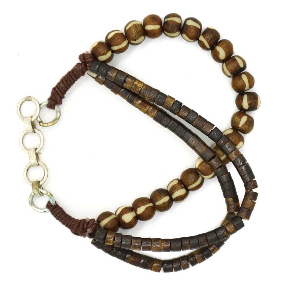 Bracelets in Bulk – Handmade Men’s Bracelet – Wooden Beads & Cotton Thread – Wholesale Jewelry Collection